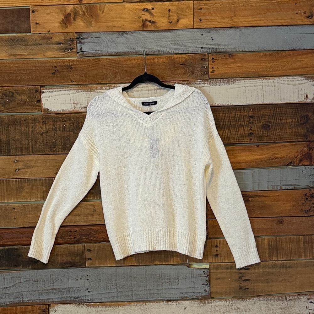 NWT Cable & Gauge Knit Hoodie